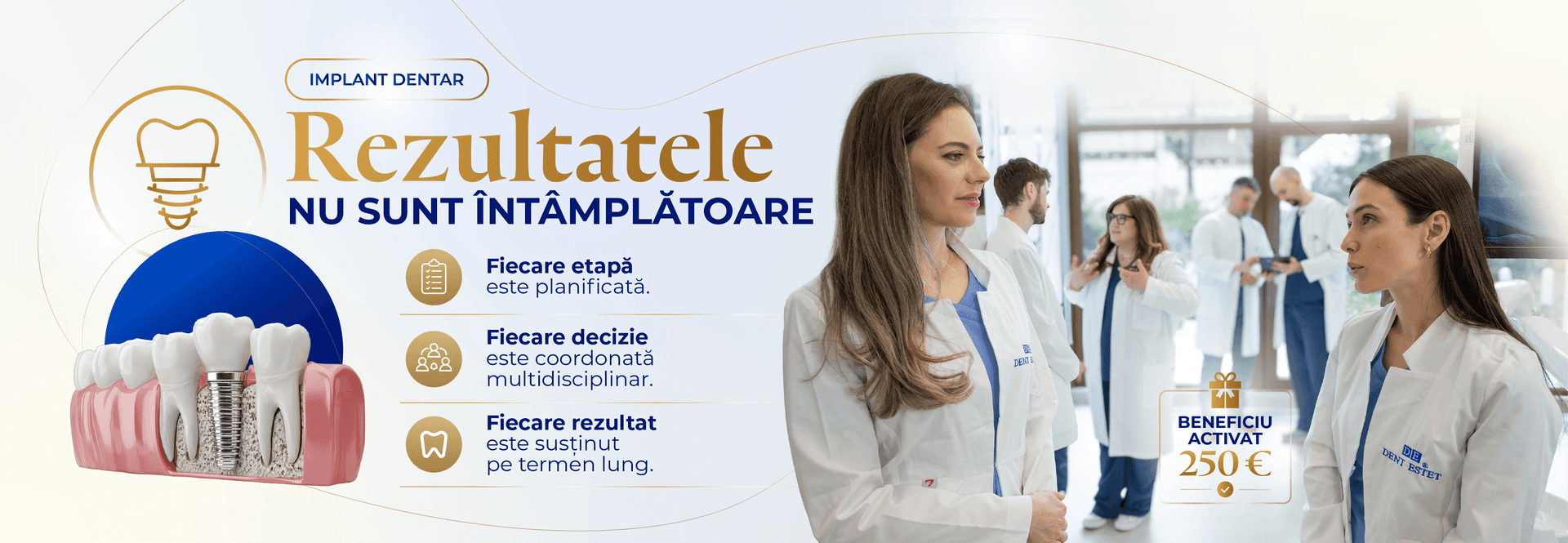 Beneficiu implant dentar DENT ESTET Oradea