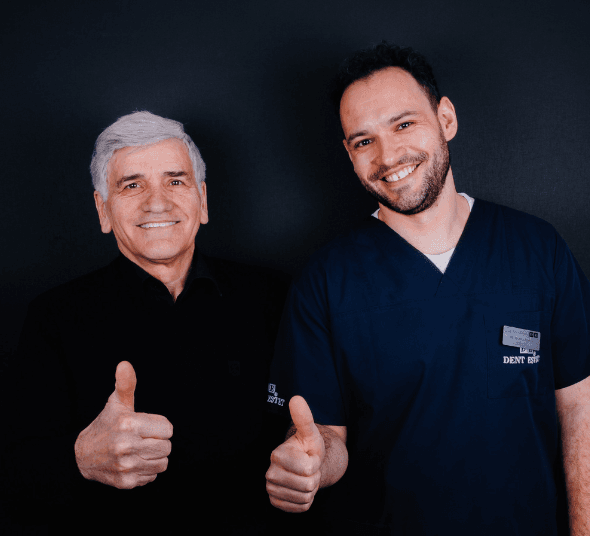 Before & After implant dentar All-on-4 – transformarea zâmbetului pacientului Tiberiu K.