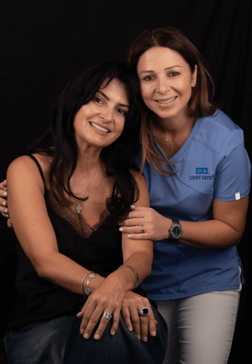 Dentist Bucuresti Dr. Dana Georgescu si pacienta cu fatete